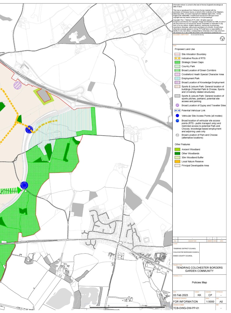 Tendring Colchester Borders Garden Community Submission Version Plan